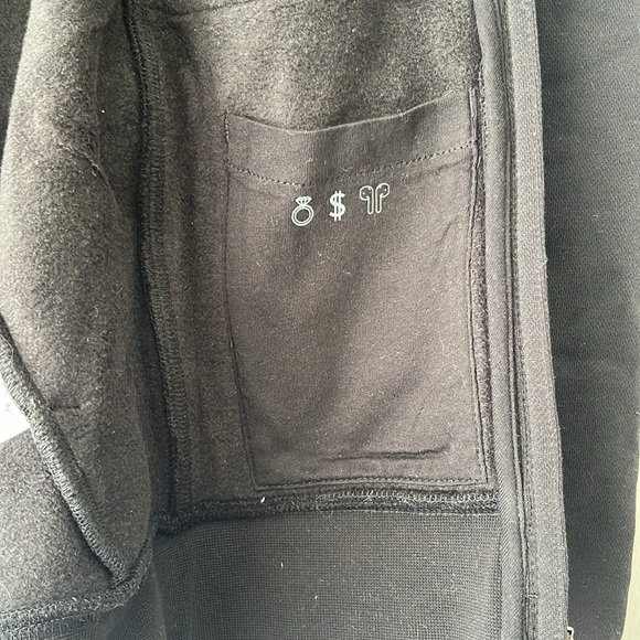 FIGS Black On-Shift Full Zip Hoodie - Picture 7 of 8